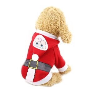 Chirstmas Dog Clothes Winter Dog Coat Soft Warm Puppy Jacket Santa Dog Clothing For Dogs Cats 1