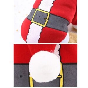 Chirstmas Dog Clothes Winter Dog Coat Soft Warm Puppy Jacket Santa Dog Clothing For Dogs Cats 4